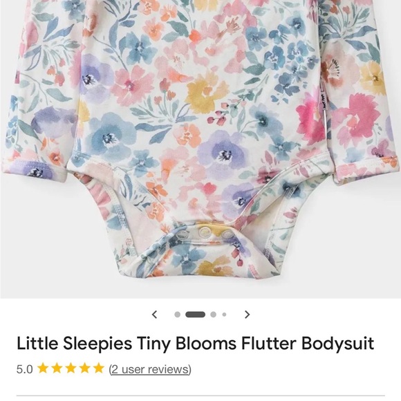 RuffleButts Pink Floral Ruffle Matching Set - Picture 6 of 6